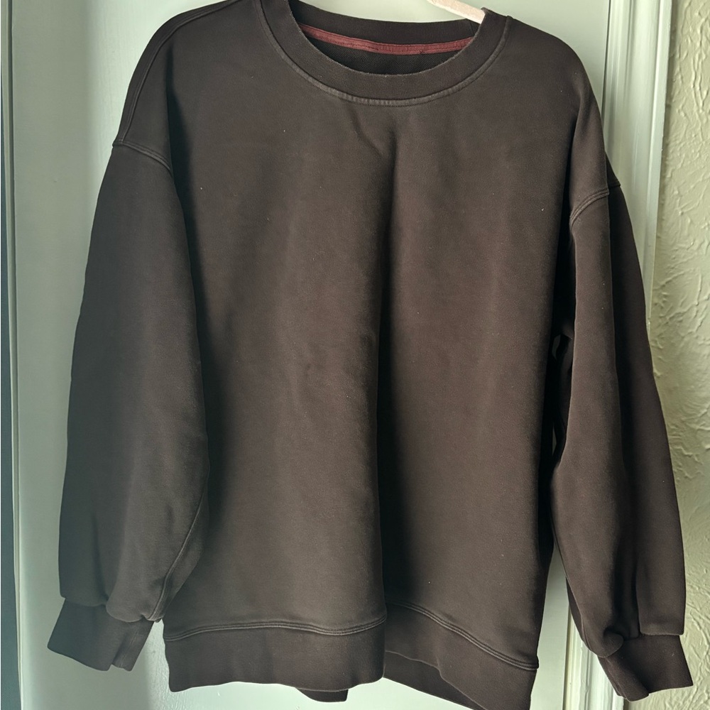 Lululemon steady state brown crewneck